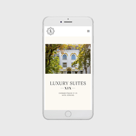 Luxury Suites – Chimanistraße 1190 Wien - Web Design