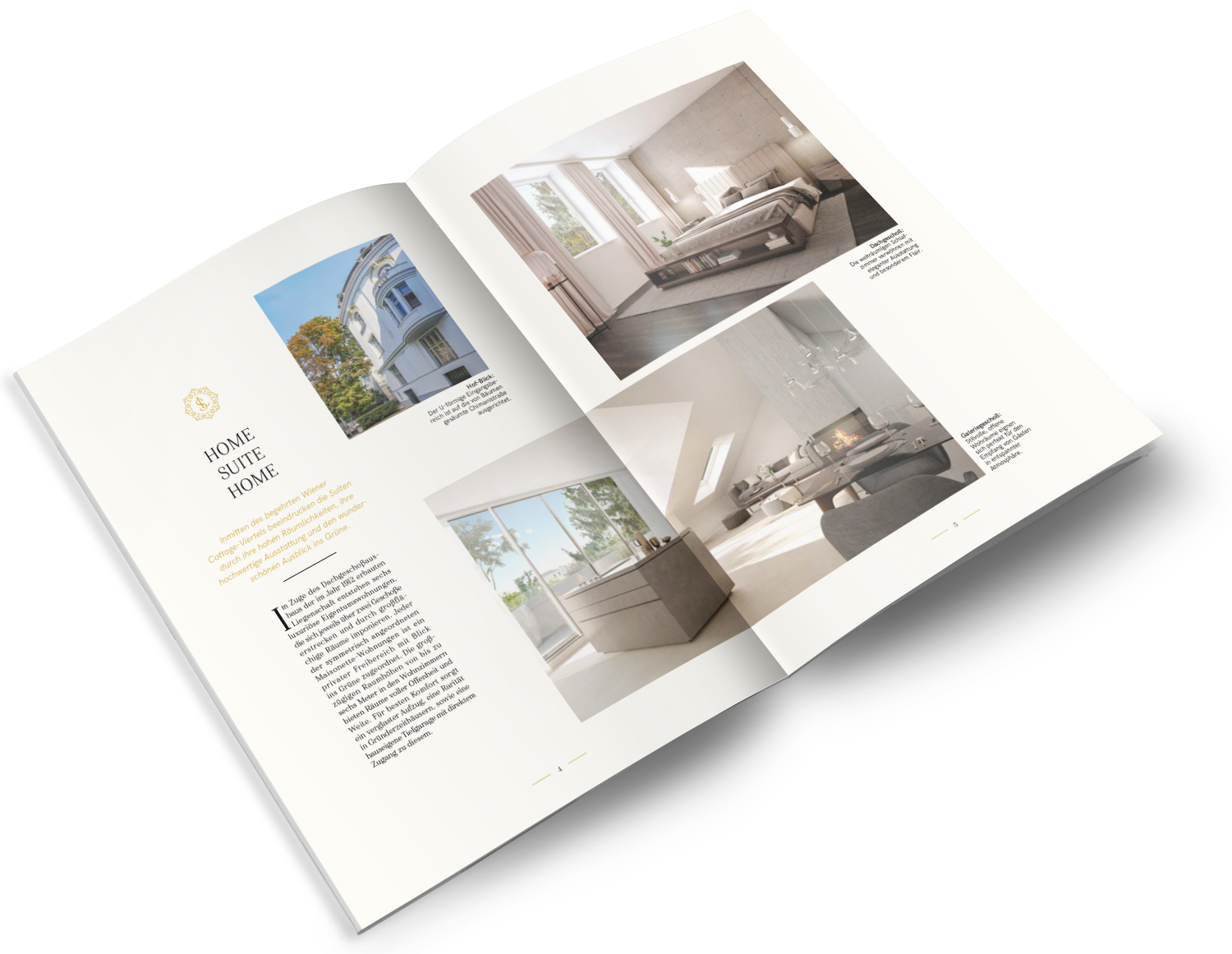Luxury Suites – Chimanistraße 1190 Wien - Folder Design