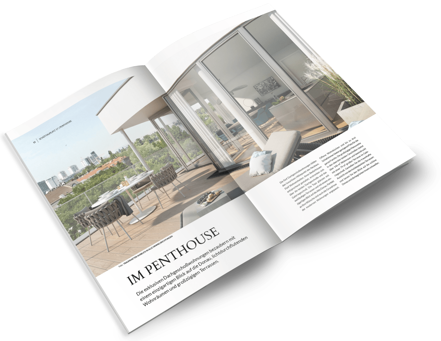 Steiner Immobilien Gruppe - Der Goldene Schwan - Folder Design