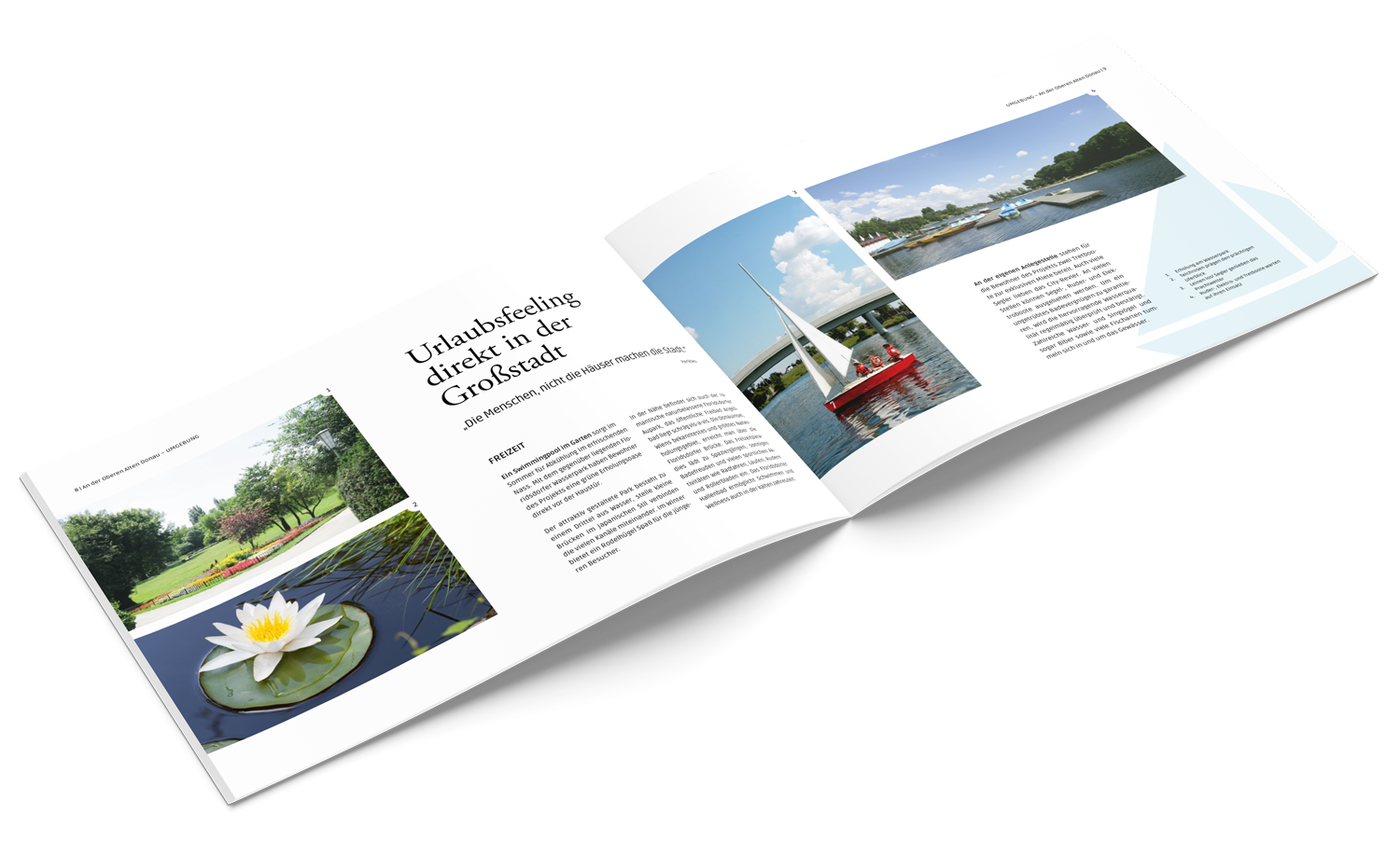 Steiner Immobilien Gruppe - Vier Edelsteine am Wasser - Folder Design