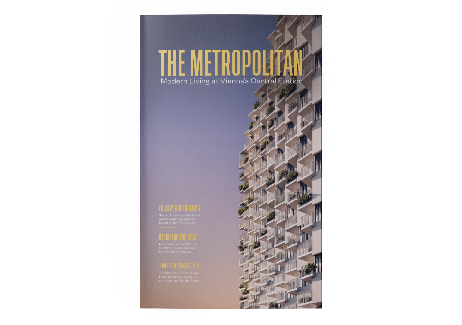The-Metropolitan am Wiener Hauptbahnhof Folder Design