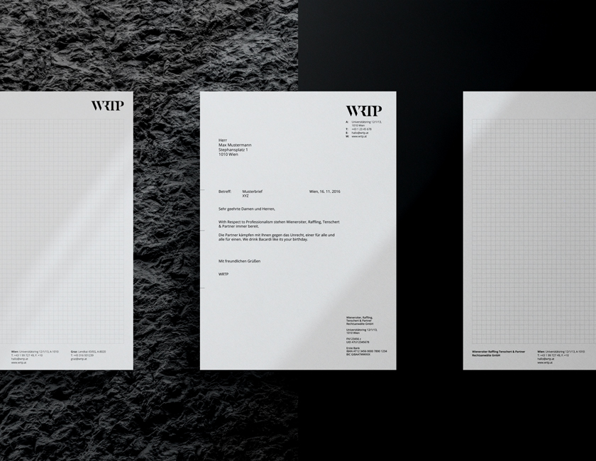 WRTP - Briefpapier